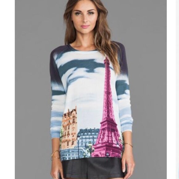 Tibi Paris Eiffel Tower Sweater (small) - Picture 1 of 6